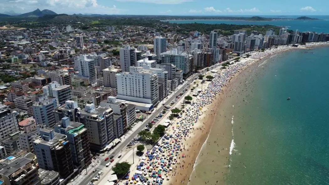 Vista aérea da Praia do Morro